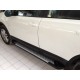 Бокові пороги Allmond Grey (2 шт, алюм) коротка база для Nissan Qashqai 2010-2014рр