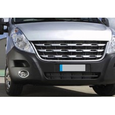 Накладки на противотуманки (2 шт., нерж.) для Renault Master 2011-2023 рр