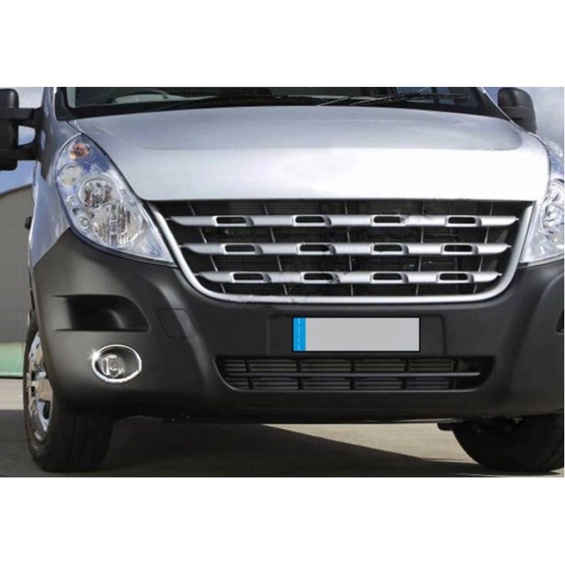 Накладки на противотуманки (2 шт., нерж.) для Renault Master 2011-2023 рр