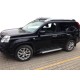 Боковые пороги Allmond Grey (2 шт, алюм.) для Nissan X-trail T31 2007-2014 гг
