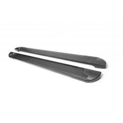 Бокові пороги Allmond Black (2 шт., Алюміній) для Acura MDX 2013-2020 рр