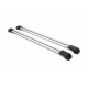 Перемычки на рейлинги без ключа Flybar V1 (2 шт) до 110 см, Серый для Renault Clio III 2005-2012 гг