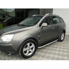 Бокові пороги Fullmond (2 шт, алюм.) 2007-2015 для Opel Antara рр