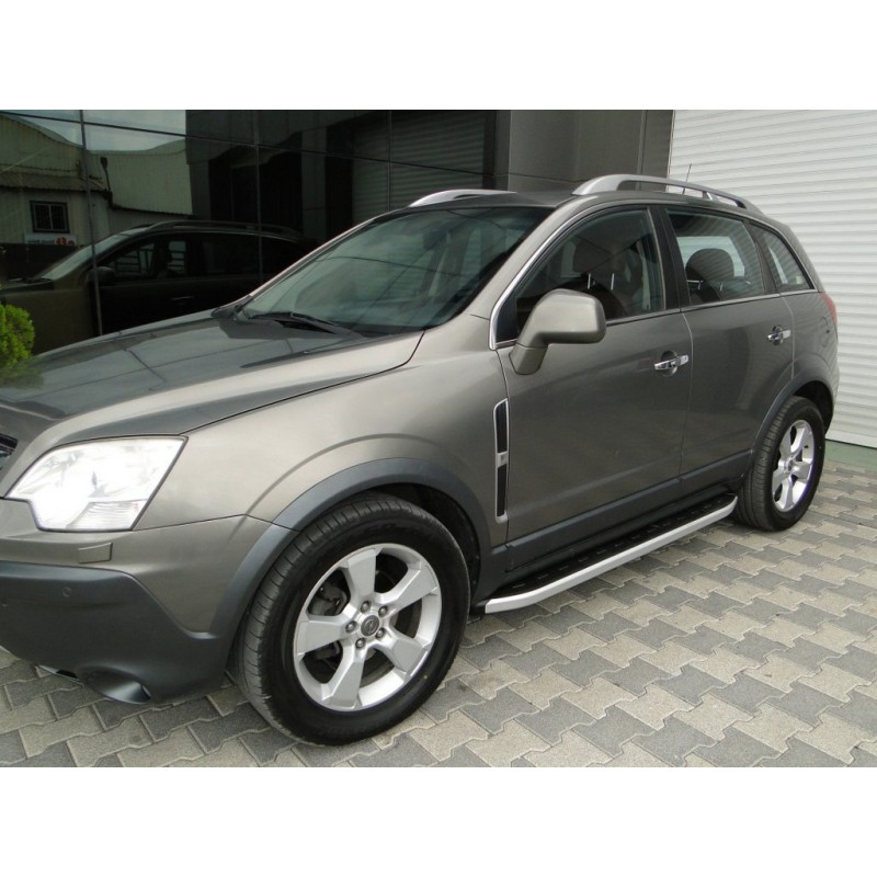 Боковые пороги Fullmond (2 шт, алюм.) 2016-2018 для Opel Antara