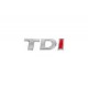 Надпись Tdi (косой шрифт) TD - хром, I - красная для Volkswagen T5 2010-2015 гг