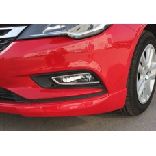 Окантовка протитуманних ліхтарів OmsaLine (2 шт., нерж.) для Opel Astra K 2016-2021 рр