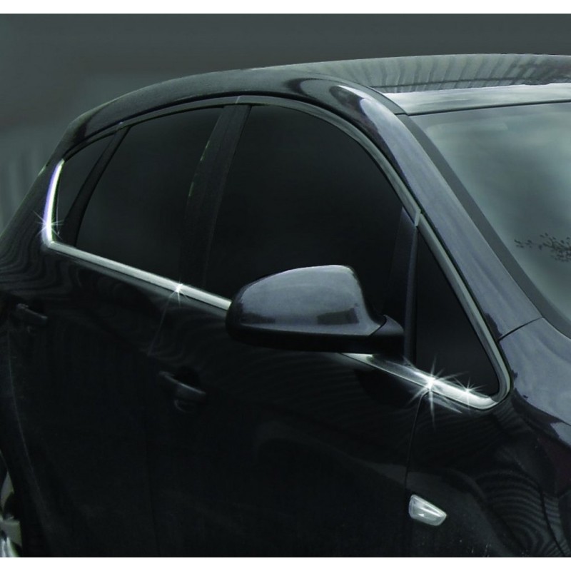 Нижня окантовка вікон (Hatchback, 8 шт, нерж) Carmos - Турецька сталь для Opel Astra J 2009-2015 рр