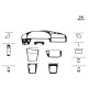 Накладки на панель Алюміній для Toyota Camry 1991-1996 рр