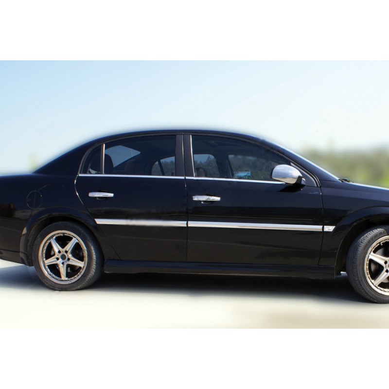 Зовнішня окантовка вікон (4 шт, нерж) Carmos - Турецька сталь для Opel Vectra C 2002-2008 рр