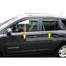Нижняя окантовка стекол (нерж) для Jeep Compass 2006-2016 гг