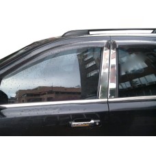 Хром на стійки (6 шт, нерж) для Kia Sorento 2002-2009 рр