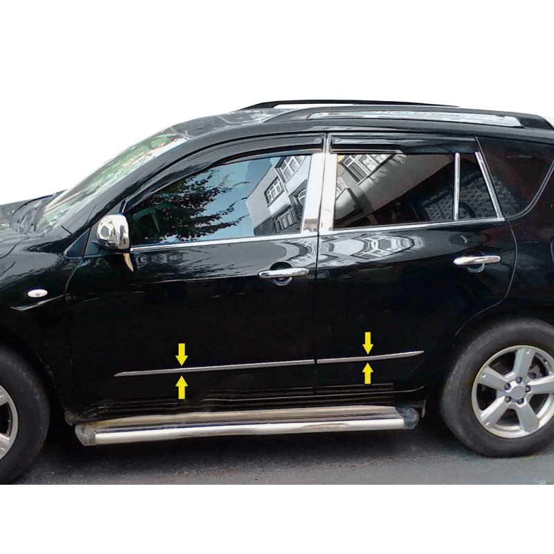 Молдинг дверей (нерж) для Toyota Rav 4 2006-2013 рр