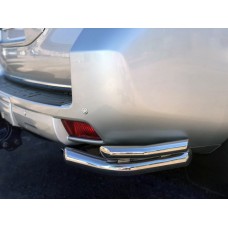 Задние уголки AK003-Double (нерж) для Toyota Land Cruiser Prado 150