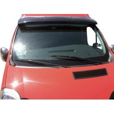 Козирьок на лобове скло (чорний глянець, 5мм) для Renault Trafic 2001-2015 рр