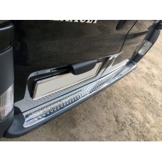 Накладки на задній бампер (Omsa, нерж.) для Nissan Primastar 2002-2014 рр