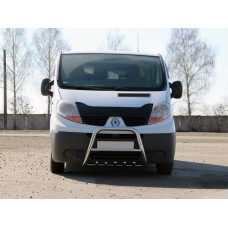 Кенгурятник QT-Spec (нерж.) для Nissan Primastar 2002-2014 рр