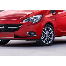 Накладки на противотуманки (2 шт, нерж) Carmos - Турецька сталь для Opel Corsa E 2015-2019 рр