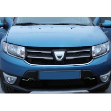 Накладки на решітку (4 шт., нерж.) для Dacia Logan MCV 2013-2020 рр