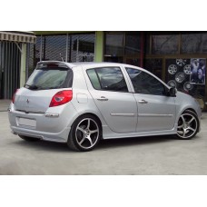 Боковые пороги (под покраску) для Renault Clio III 2005-2012 гг
