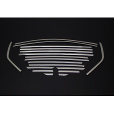 Повна окантовка скла OmsaLine (18 шт, нерж) для Ford Kuga/Escape 2013-2019 рр