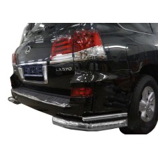 Задні подвійні куточки (нерж) для Lexus LX570/450d