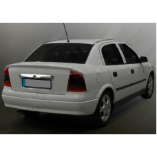 Планка над номером (нерж) OmsaLine - Італійська нержавійка для Opel Astra G classic 1998-2012 рр