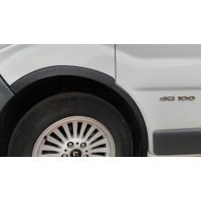 Накладки на колісні арки (4 шт, чорні) 2001-2007, чорний метал для Nissan Primastar рр