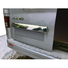 Планка над номером (нерж) Carmos - Турецька сталь для Opel Vivaro 2015-2019 рр