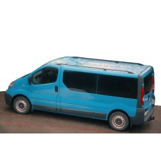 Рейлінги Чорні Довга база, Метал. ніжки для Nissan Primastar 2002-2014 рр