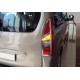 Накладка на стопи (2 шт, нерж) Carmos для Peugeot Partner Tepee 2008-2018 рр