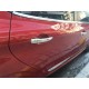 Накладки на ручки (нерж) 4 штуки. Carmos - Турецкая сталь для Peugeot 208 2012-2019 гг