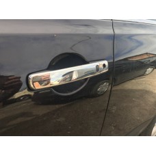 Накладки на ручки (4 шт, нерж) Без чіпа, Carmos - Турецька сталь для Nissan Qashqai 2010-2014рр