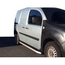 Боковые пороги Fullmond (2 шт, алюм.) Длинная база для Renault Kangoo 2008-2020 гг