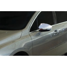 Накладки на дзеркала (2 шт, нерж) для Peugeot 508 2010-2018 рр