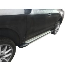 Боковые пороги Rainbow (2 шт., алюминий) для Porsche Cayenne 2003-2010 гг