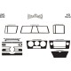 Накладки в салон Алюміній для Fiat Stilo 2001-2007 рр