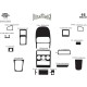 Накладки на панель Карбон для Opel Astra G classic 1998-2012 рр