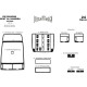 Накладки на панель Чорний колір для Ford Galaxy 1995-2006 рр