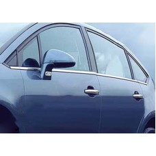Зовнішня окантовка вікон (нерж.) Hatchback, Carmos - Турецька сталь для Citroen C-4 2004-2010 рр