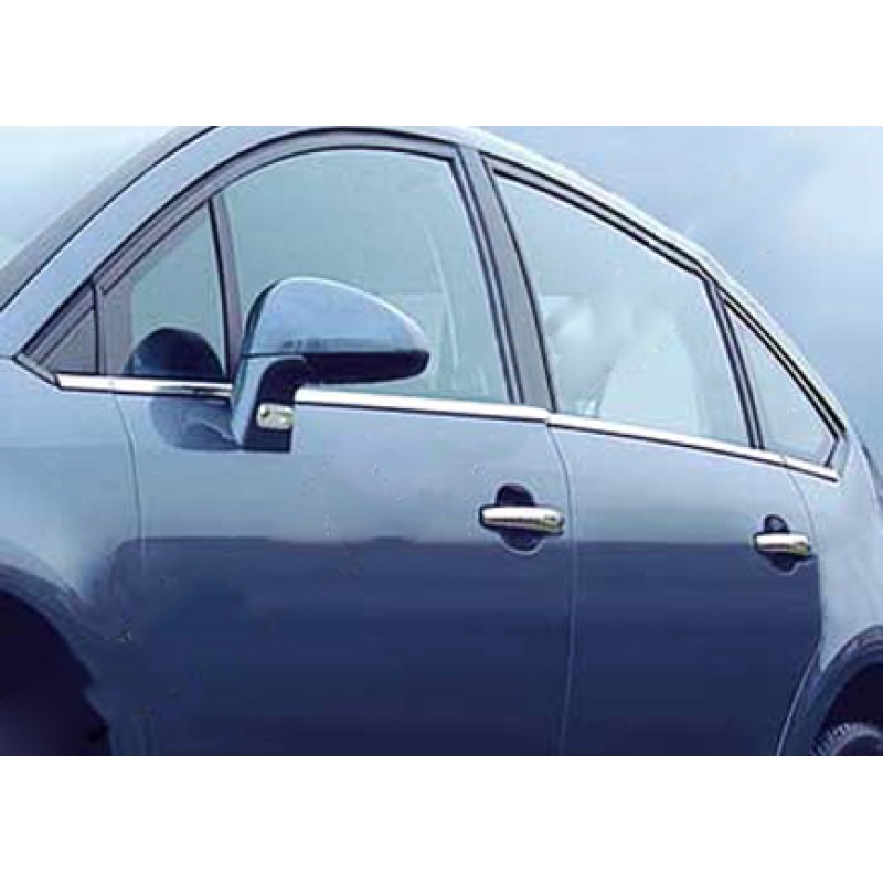 Зовнішня окантовка вікон (нерж.) Hatchback, Carmos - Турецька сталь для Citroen C-4 2004-2010 рр