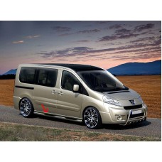 Бічні труби BB002 (2 шт., нерж.) 60 мм, довга база для Fiat Scudo 2007-2015 рр