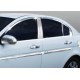 Полная окантовка стекол (14 дет, нерж.) для Hyundai Accent 2006-2010 гг