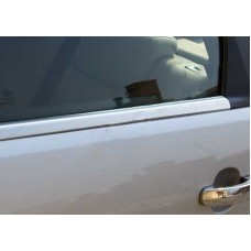 Окантовка стекол (4 шт, нерж.) Carmos - турецкая сталь для Nissan Pathfinder R51 2005-2014 гг