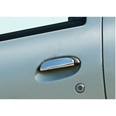 Накладки на ручки (4 шт, нерж) Carmos - Турецька сталь для Renault Scenic 1998-2003 рр