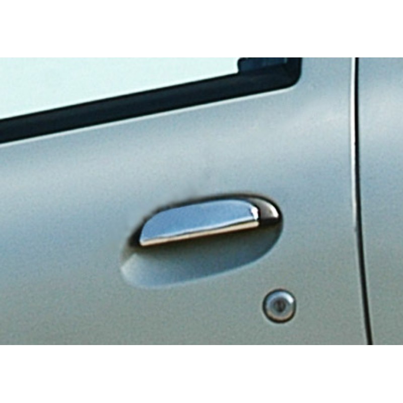 Накладки на ручки (4 шт, нерж) Carmos - Турецька сталь для Renault Scenic 1998-2003 рр