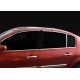Верхня окантовка вікон (6 шт, нерж) для Renault Megane II 2004-2009 рр