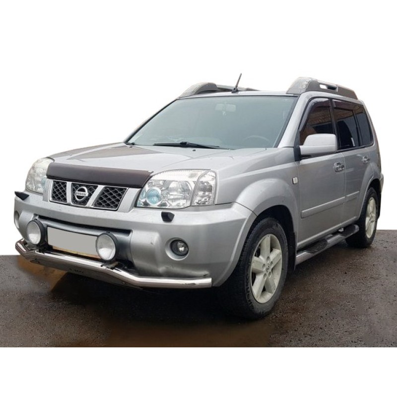 Передняя защита ST007 (нерж) для Nissan X-trail T30 2002-2007 гг