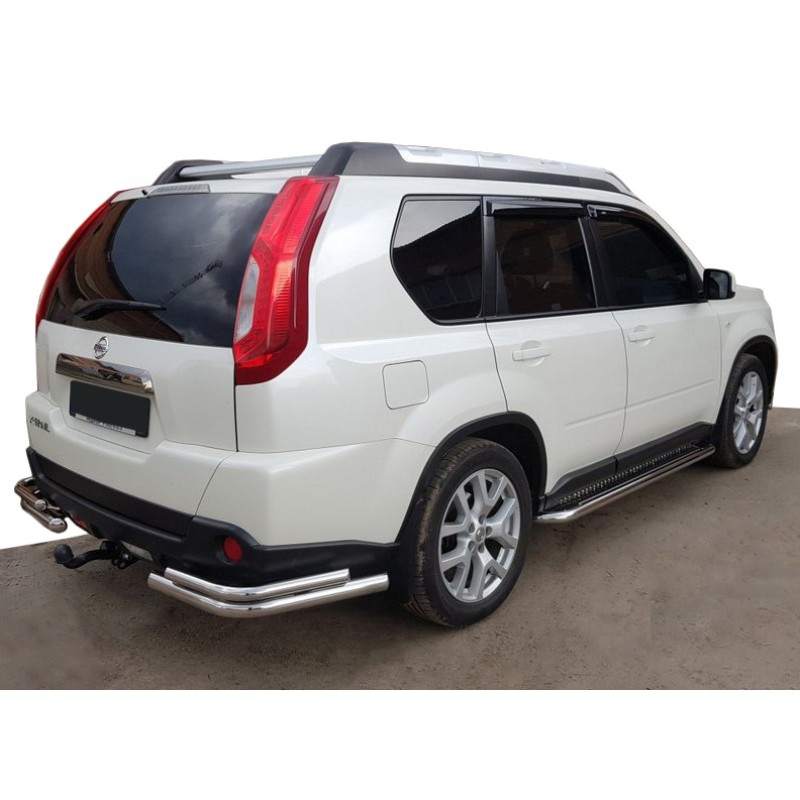 Задние углы AK003-Double (2 шт., нерж.) для Nissan X-trail T31 2007-2014 гг