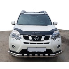 Передняя защита ST015 (нерж.) для Nissan X-trail T31 2007-2014 гг