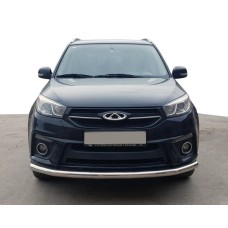Передняя защита ST008 (нерж) для Chery Tiggo 3